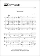 Regina coeli SATB choral sheet music cover